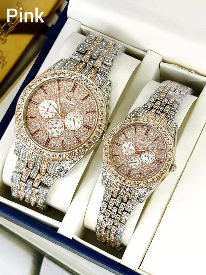 POSITIF Couple Watch – Elegant Matching His & Her Timepieces | Stylish Pair Gift For Lovers, Anniversary & Special Occasions