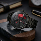 Baisheng Men's Sports Car Wheel Rim Watch (Premium Quality)